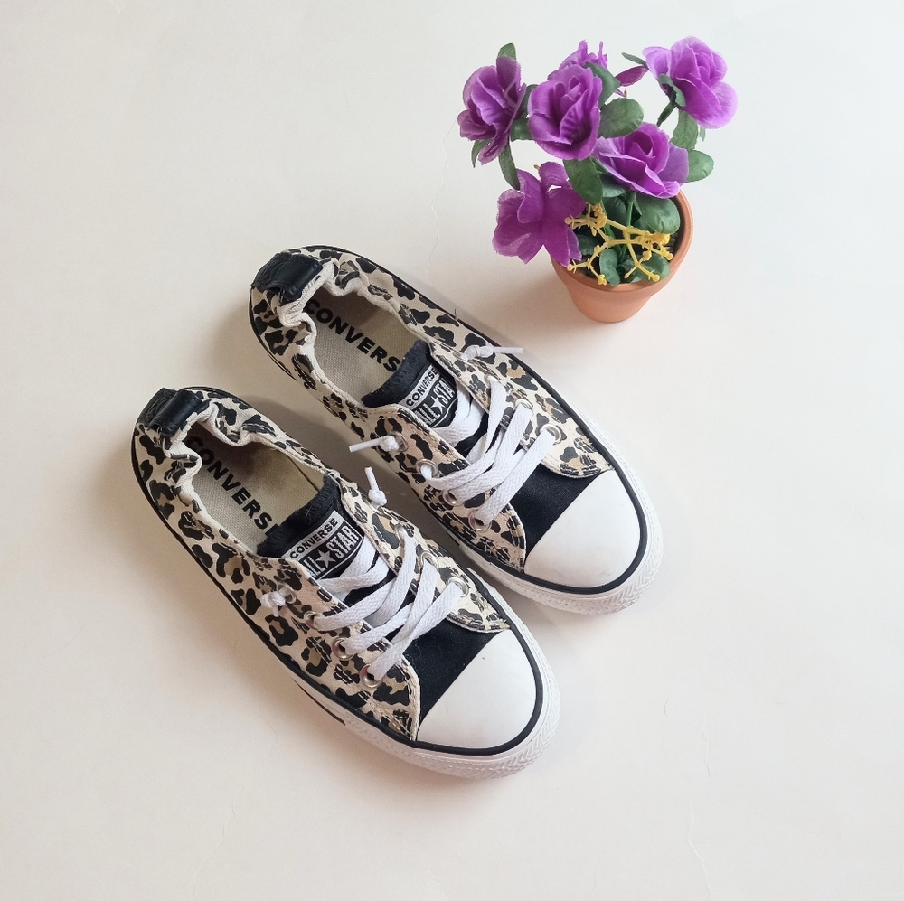 Converse All Star Leopard Print Star Shoreline Women's Sneakers Size 6